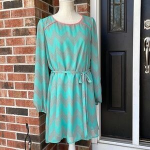 Sequin Hearts Flowy Sheer‎ Dress